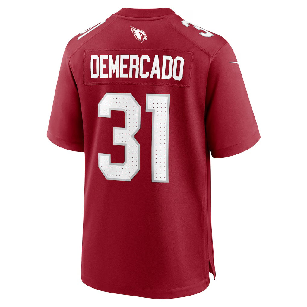 A.Cardinals #31 Emari Demercado Cardinal Team Game Stitched American Football Jerseys