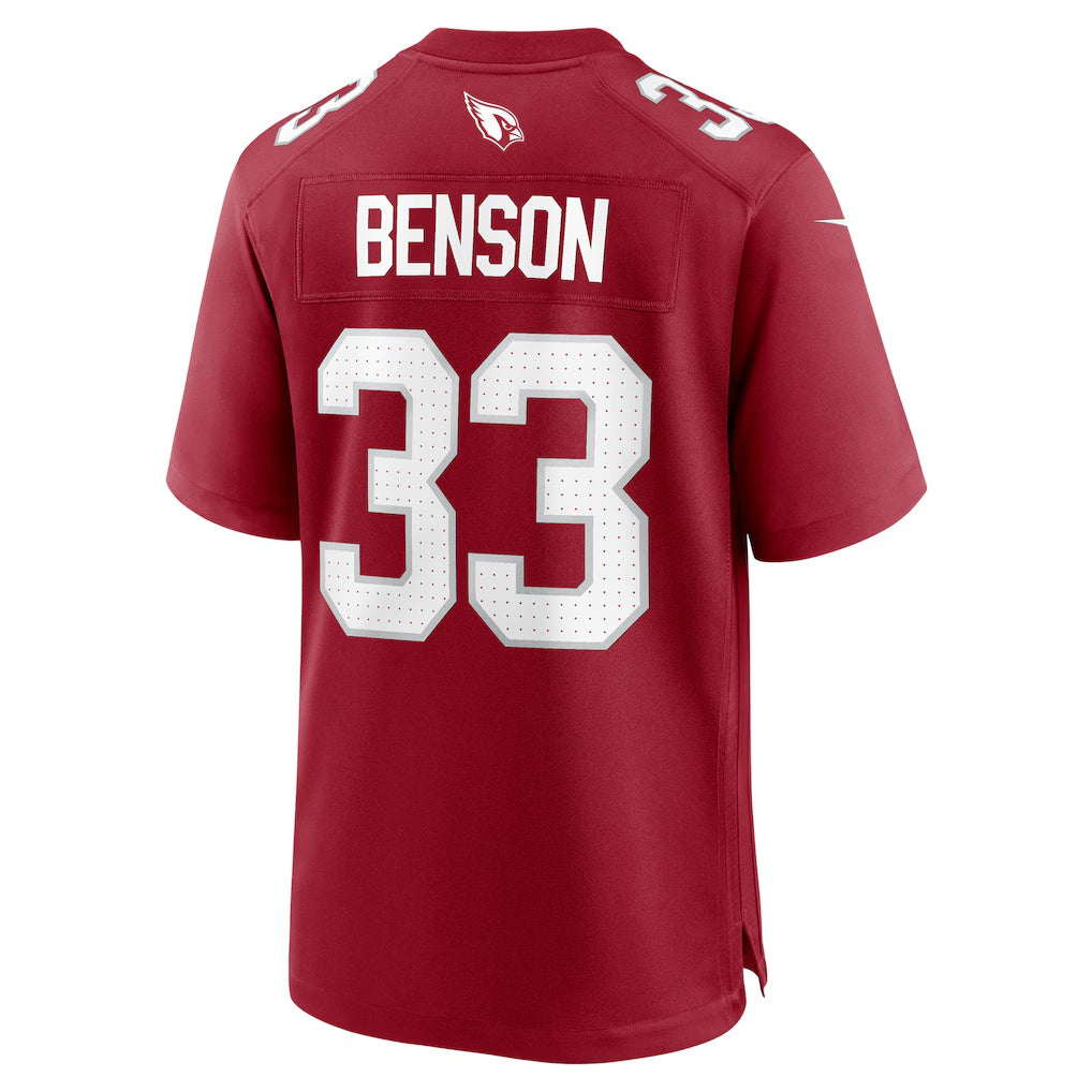 A.Cardinals #33 Trey Benson Cardinal Team Game Stitched American Football Jerseys