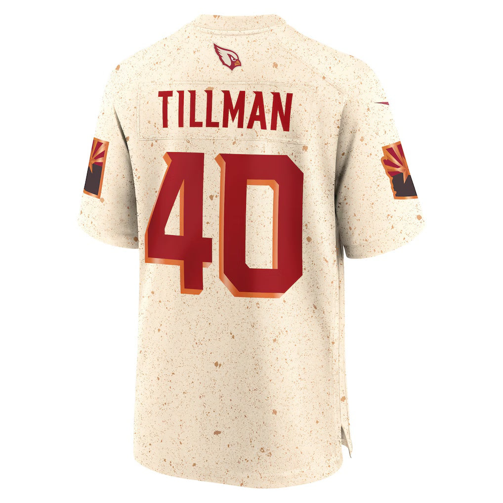 A.Cardinals #40 Pat Tillman Natural 2025 Rivalries Collection Retired Player Game Stitched American Football Jerseys